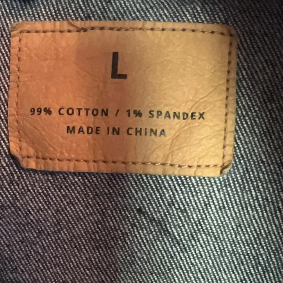 Blake Shelton Denim Jean Jacket Bull Skull Wings Autograph Tour Concert L - Picture 4 of 8